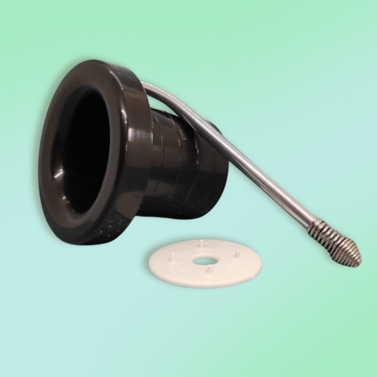 aplique + bombilla metal + disco sacayerba