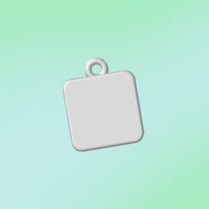 llavero cuadrado con ojal