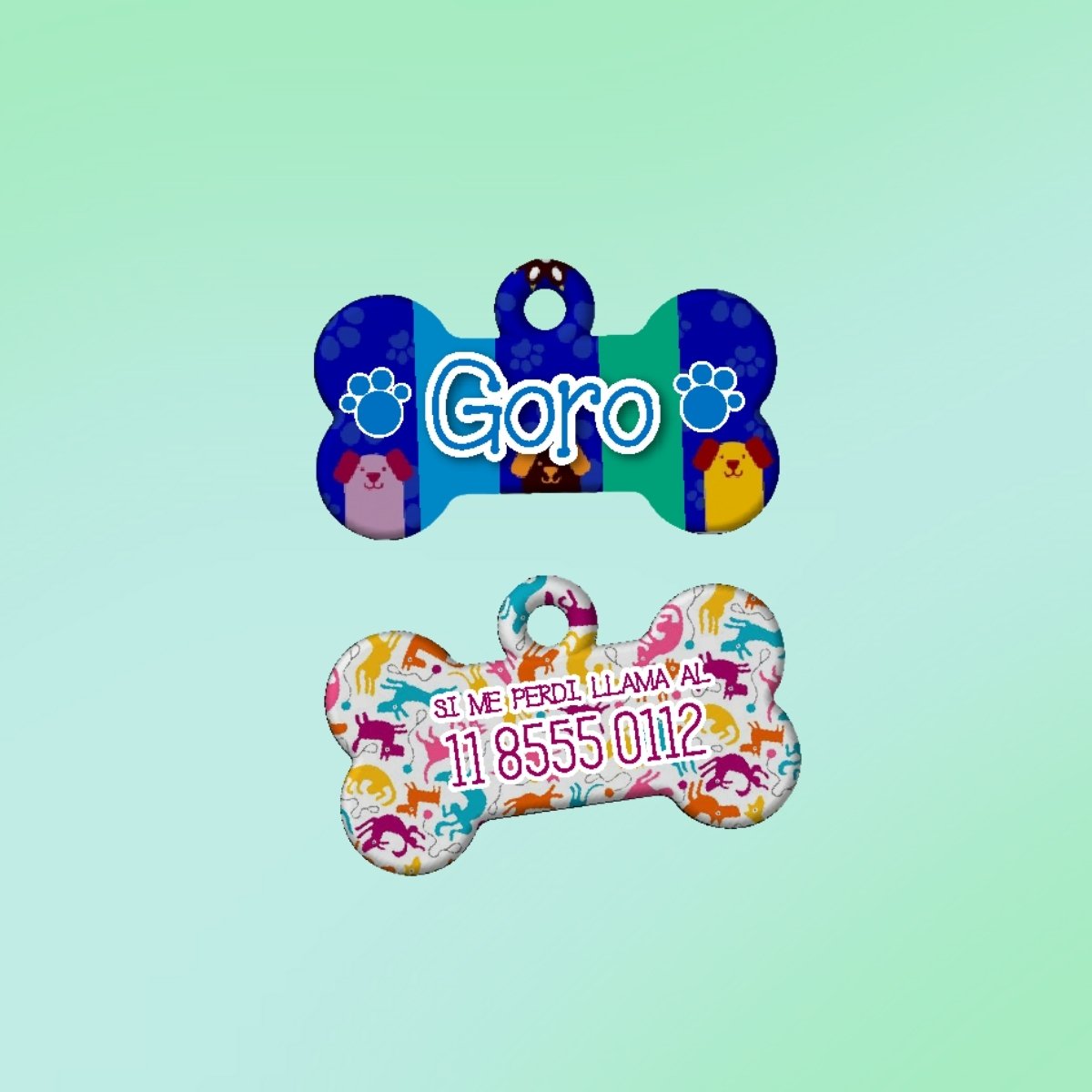 llavero hueso grande