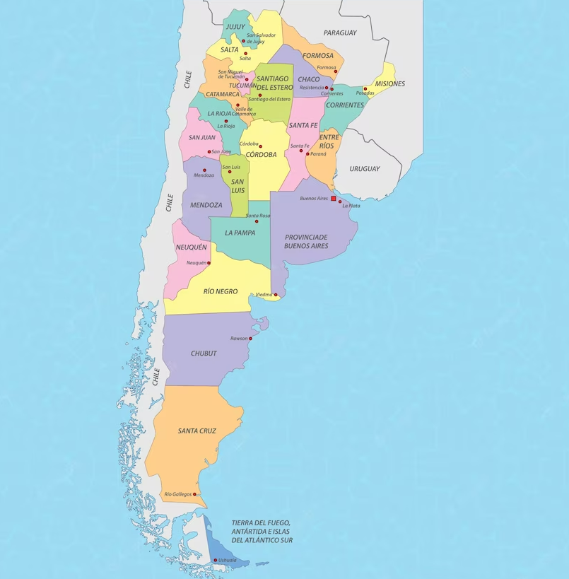 mapa argentina