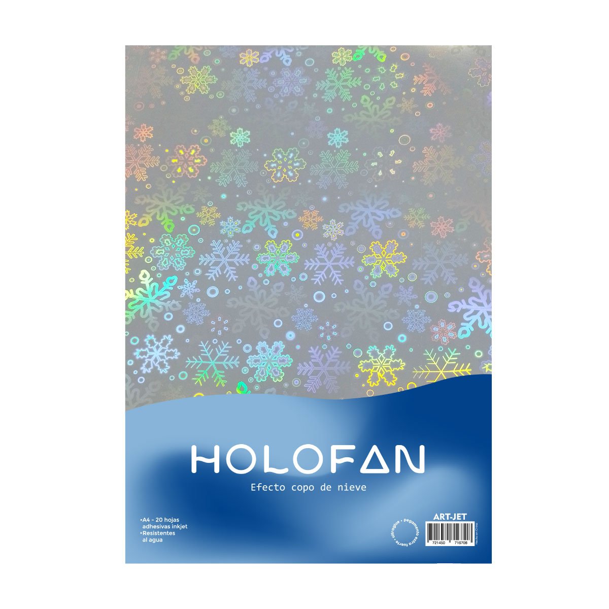 holofan a4 copo de nieve
