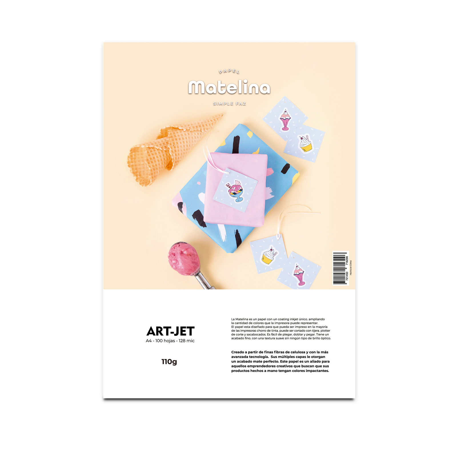 papel matelina a4 110gr