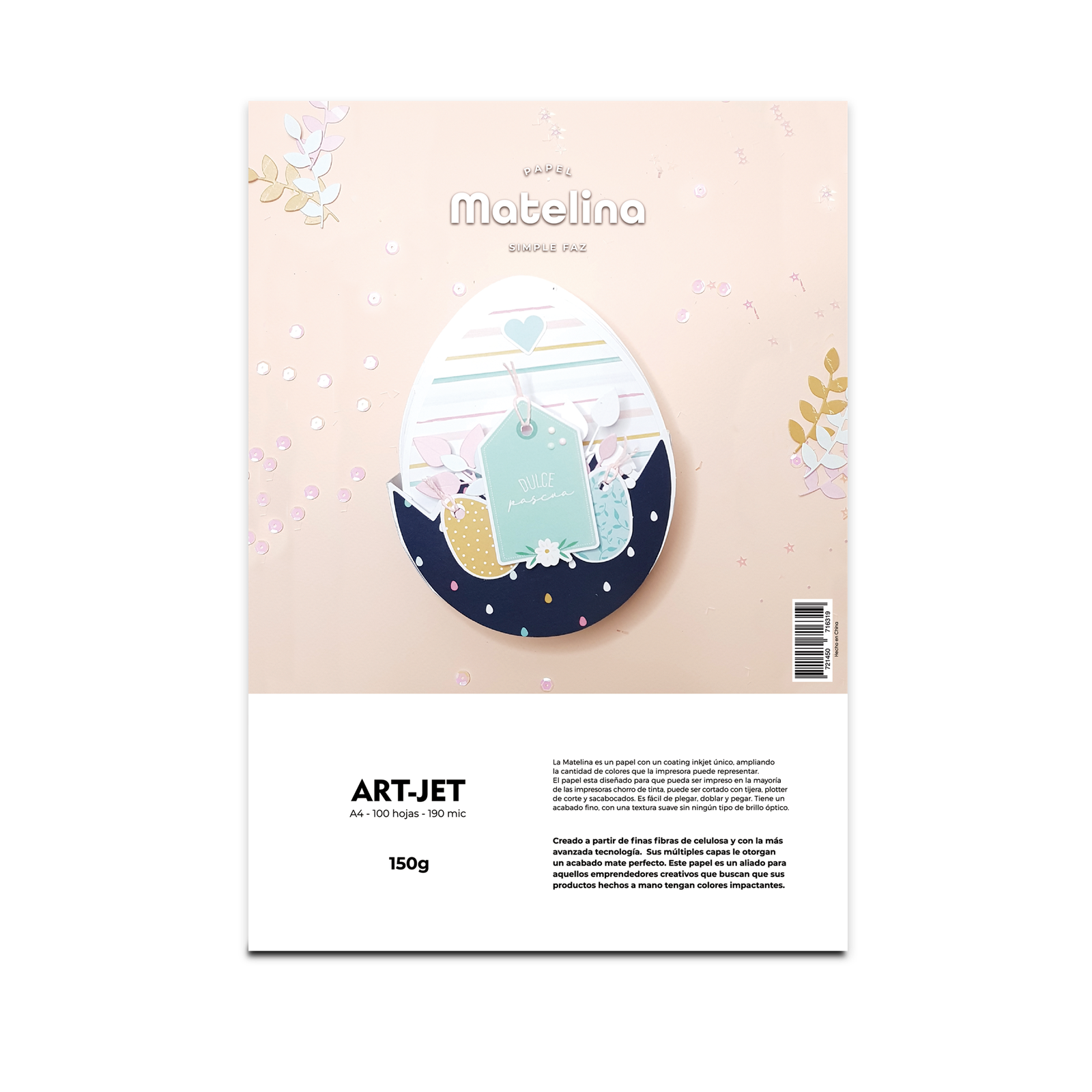 papel matelina a4 150gr