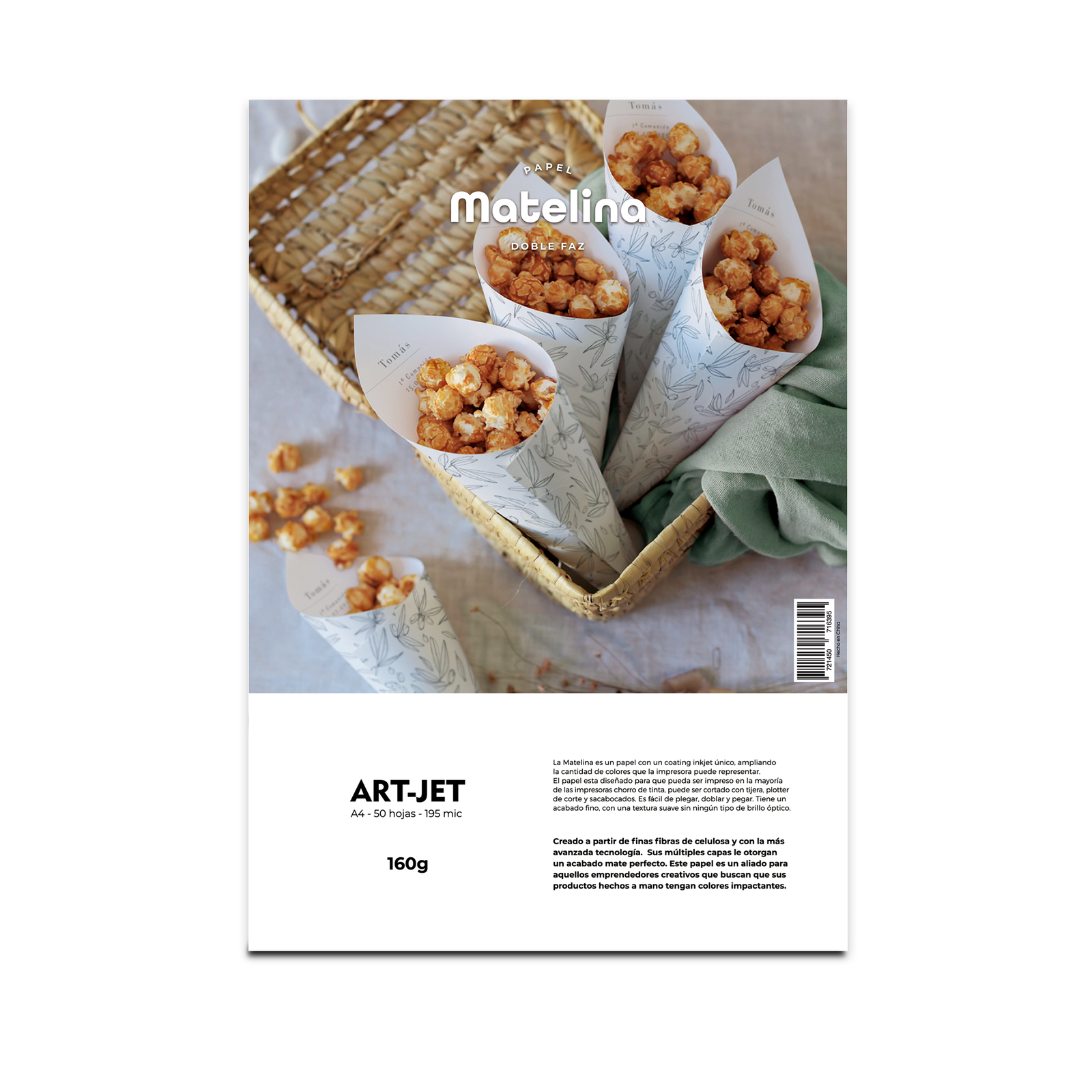 papel matelina doble faz a4 160gr