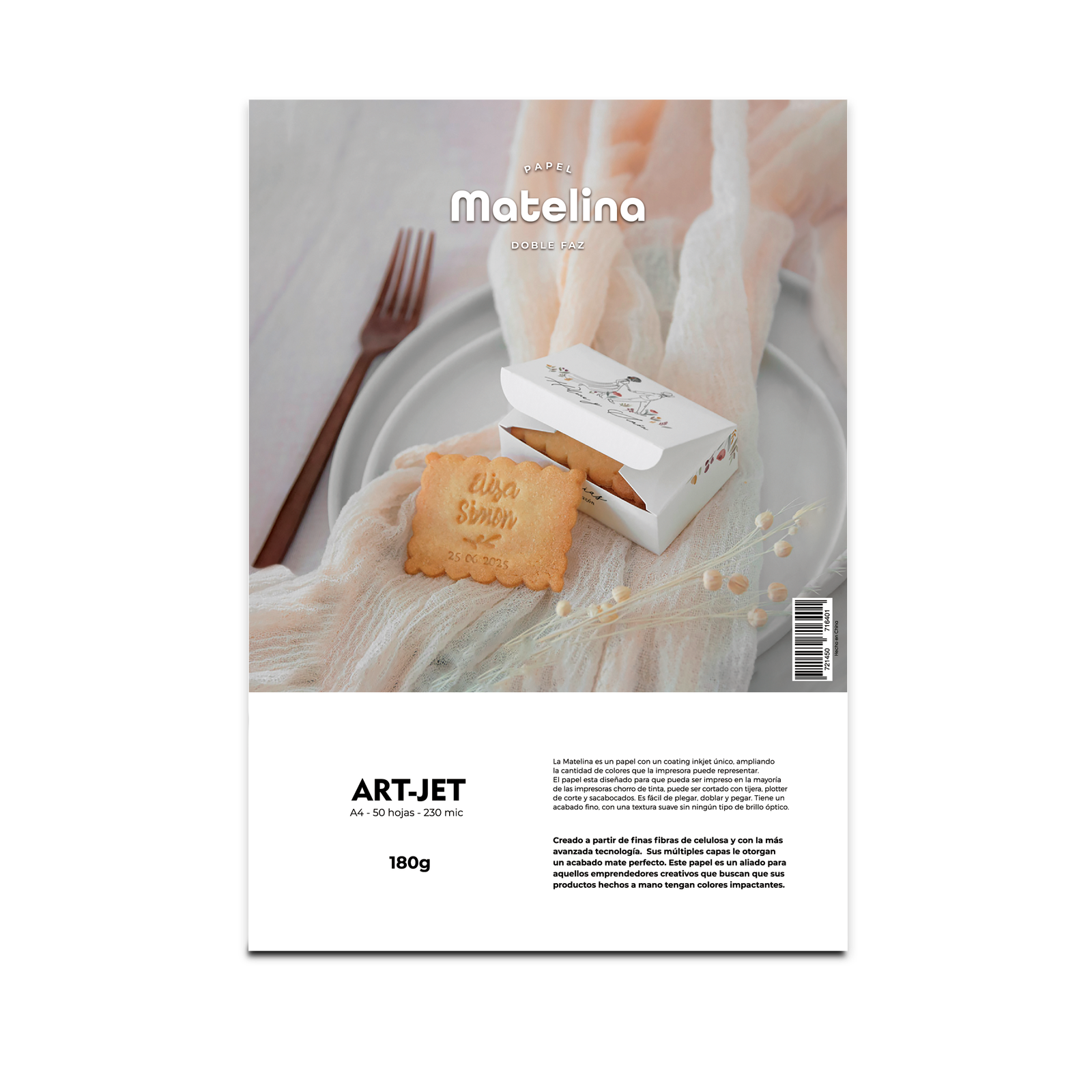 papel matelina doble faz a4 180gr