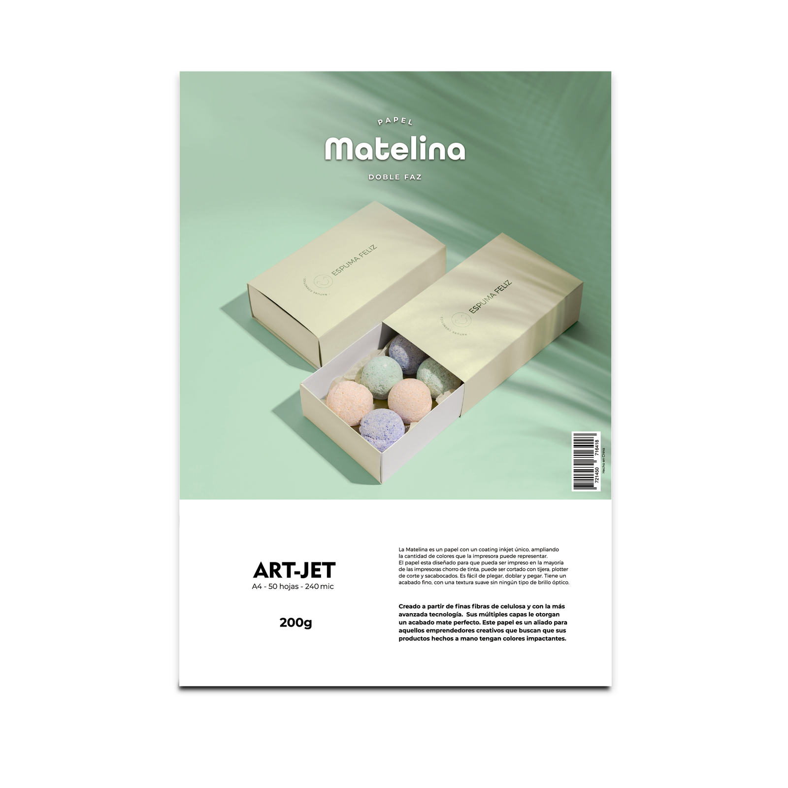 papel matelina doble faz a4 200gr