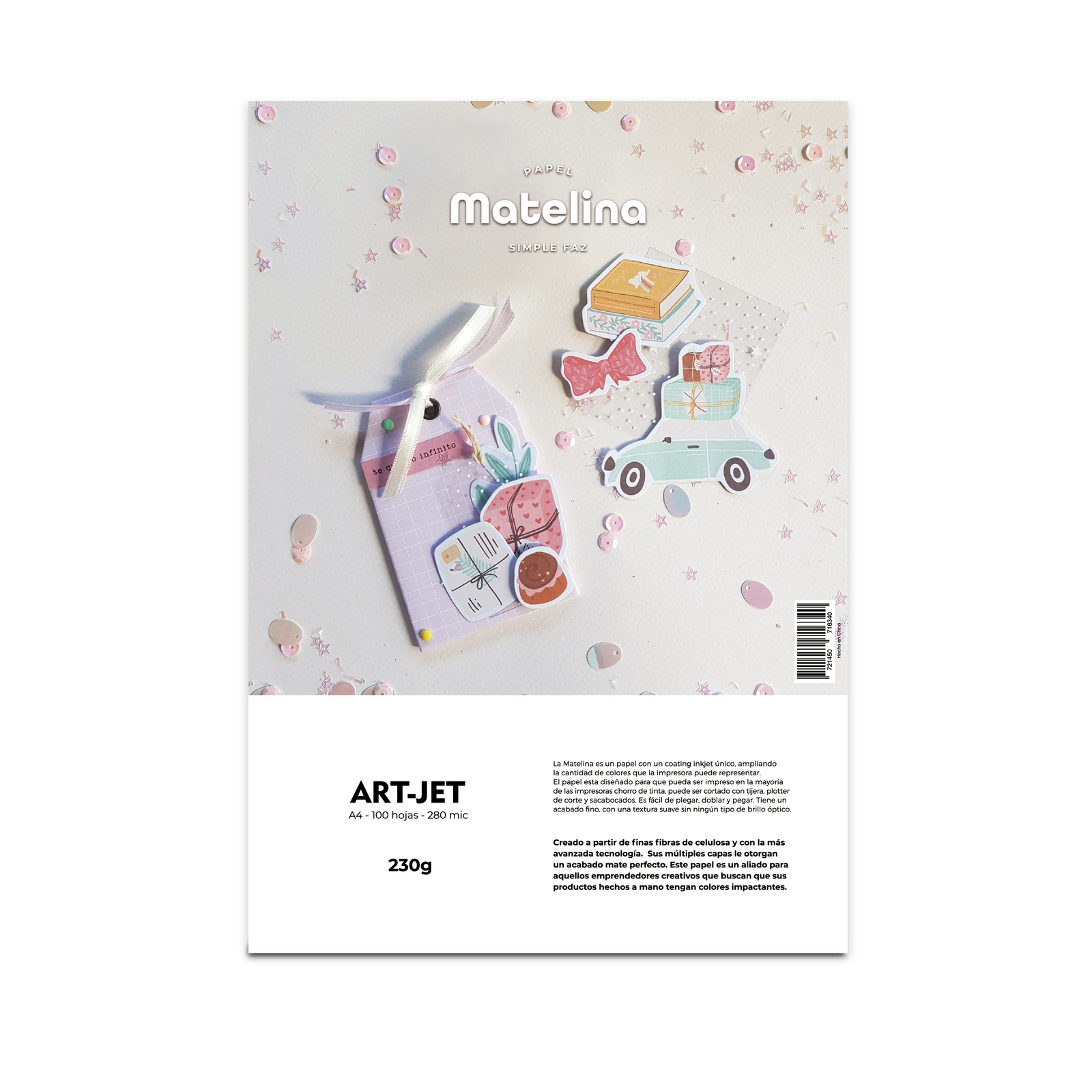 papel matelina a4 230gr