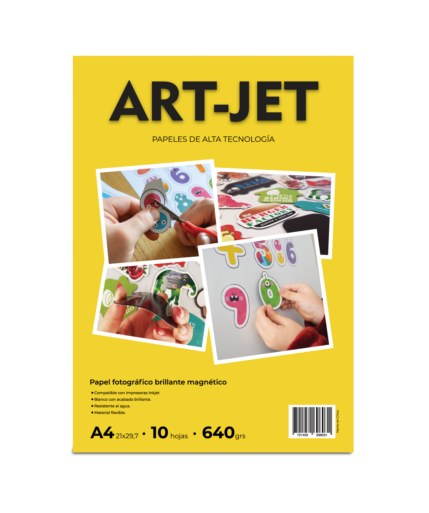 papel magnético a4 640gr