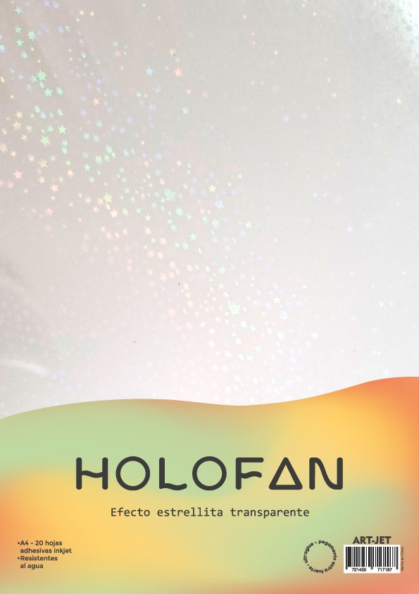 holofan a4 estrellita transparente