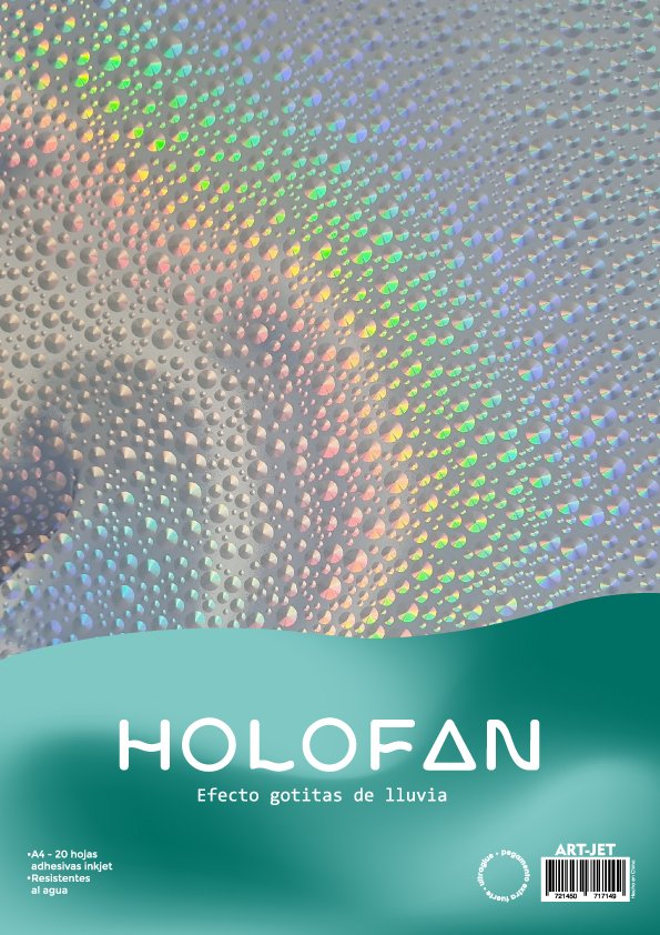 holofan a4 gotitas de lluvia