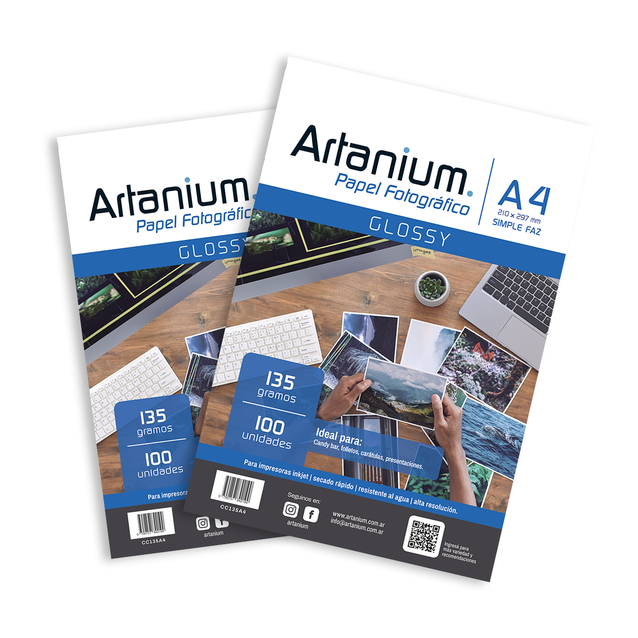 papel fotográfico glossy a4 135gr