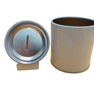 Lata Alcancia Blanca 10 x 8 [SKU: 001016]