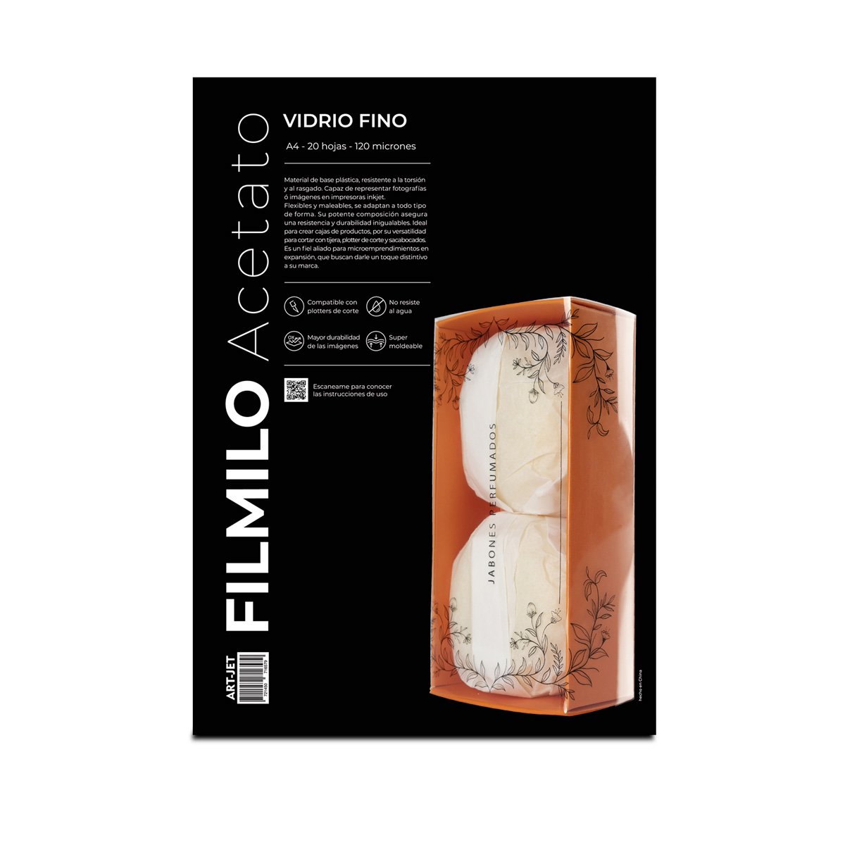filmilo acetato a4 vidrio fino