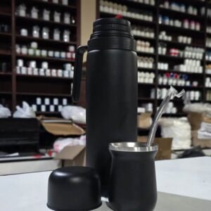 Termo con Manija+Mate+Bombilla 1LT 8009 [SKU: 003101]