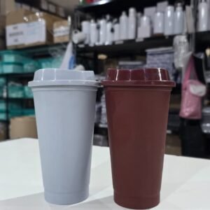 VASO PLASTICO CAFE LISO