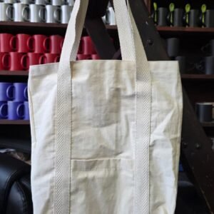 Totebag Gabardina con bolsillo [SKU: 003601]